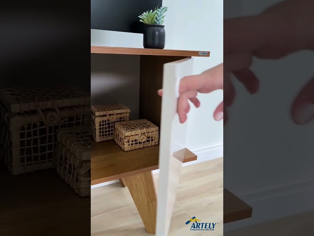 Rack para TV Até 50 Polegadas Frank Pinho/Off White - Artely