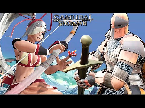 Samurai Shodown MINA MAJIKINA vs WARDEN Max Level 5 Gameplay | Season Pass 2 DLC | Samsho 2019 | PS4