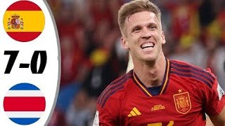 Spain VS Costa Rica All Goals & Extended Highlights || FIFA World Cup 2022