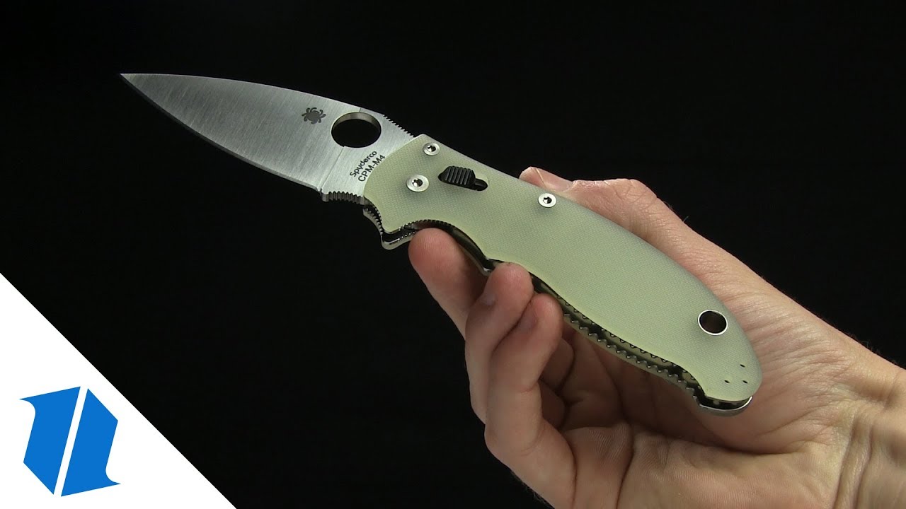 Spyderco Manix 2 M4 Natural G-10 Knife (3.375" Satin) C101GM4P2 Exclusive