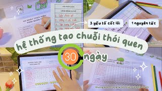🌱Hệ thống này giúp mình thực hiện nhiều thói quen tốt | 3 yếu tố cốt lõi + 1 nguyên tắc