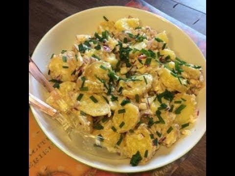 Recette de ma SALADE de POMMES de TERRE à L'ALSACIENNE