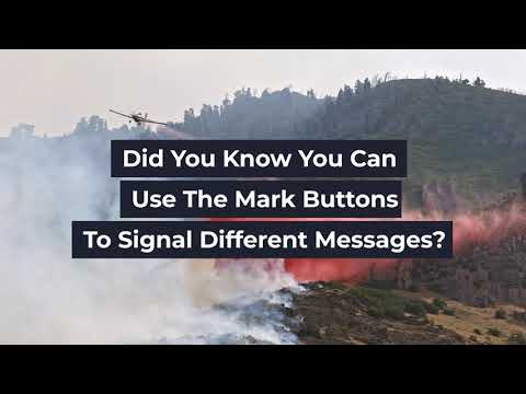Spidertracks product  feature - Mark Buttons