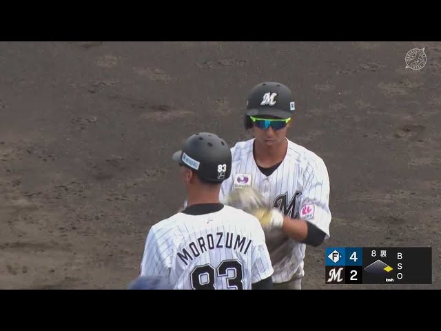 【ファーム】2点差!! マリーンズ・福田秀平 反撃の狼煙をあげるタイムリーヒット!! 2023年5月28日 千葉ロッテマリーンズ 対 北海道日本ハムファイターズ