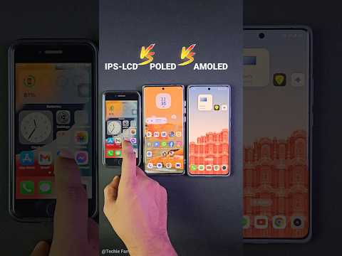 IPS LCD vs POLED vs AMOLED Which Is Better? #lcd #led #amoled #display #shorts #shortvideo