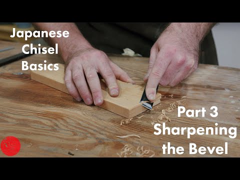 Japanese Chisel Setup - Part 3 of 3 - Sharpening the Bevel