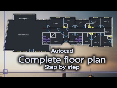 Autocad - Complete floor plan for beginners - Exercise: Care home