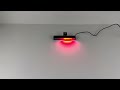 Modro-červené gumové výstrážne LED svetlo 12V - 24x LED (150x25x22mm) - Video Youtube