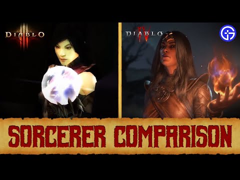Diablo 4 VS Diablo 3 - Sorcerer Class Early Comparison (2012 vs 2023)