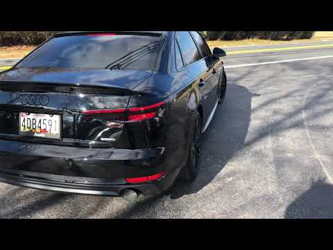 B9 A4 S-Line with AWE Touring exhaust system.