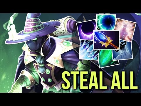 EPIC Rubick Steal All Ultimate Skills with Scepter Amazing Gameplay by Jerax 7.05 Dota 2