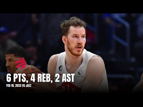 Jakob Poeltl (6 PTS, 4 REB, 2 AST) Raptors Debut Highlights vs Jazz: All Possessions (2/10/23)