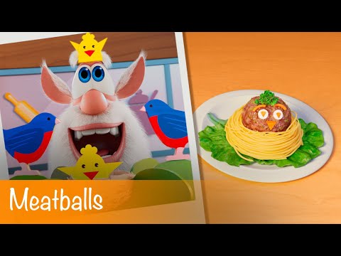 Booba - Food Puzzle: Meatballs - Episode 15 - Cartoon for kids