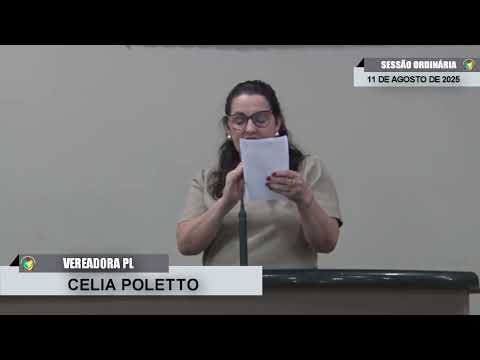 CMBTE - USO DE TRIBUNA PELA VEREADORA CELIA POLETTO - PL.