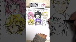 45分で何ができる？『ら』から始まる名前のキャラ何人描けるか検証してみた #Shorts