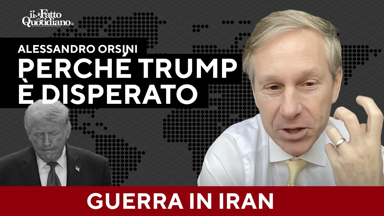 Orsini: "Trump è un pagliaccio disperato, ha scatenato un disastro e non sa come uscirne"