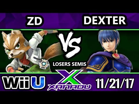 S@X 229 Smash 4 - Dexter (Marth, Roy) Vs. ZD (Fox) - SSB4 Losers Semis