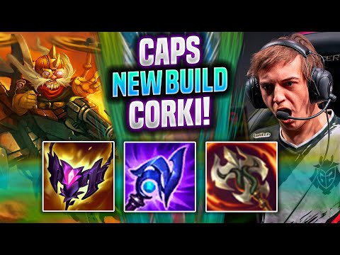 CAPS TRIES NEW CORKI BUILD! - G2 Caps Plays Corki MID vs Irelia! | Preseason 2022