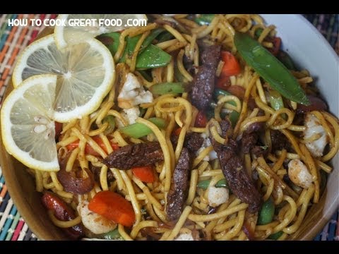 Beef Chow Mein - Chinese Noodle stir fry - Beef Lo...