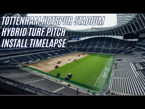 Tottenham Hotspur Stadium | Hybrid Turf Pitch Installation 2025 (Timelapse)