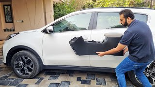 How to fully remove floor center console in Kia Sportage