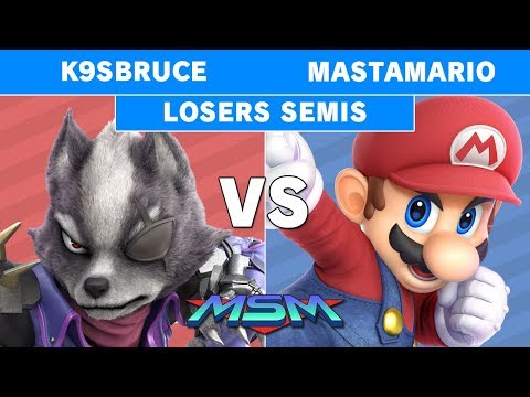 MSM 181 - PA | K9sbruce (Wolf) vs MastaMario (Mario) Losers Semis - Smash Ultimate