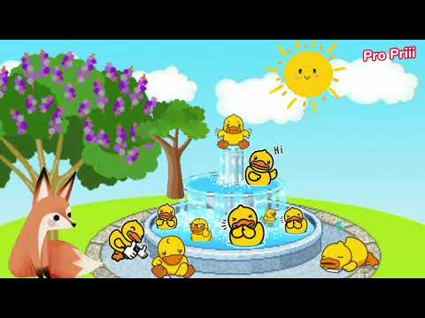 Os Dez Patinhos, história infantil, vídeo animado, Pro Priii