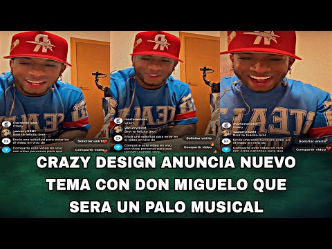 CRAZY DESIGN ANNOUNCES NEW SONG WITH DON MIGUELO THAT WILL BE A MUSICAL STICKER