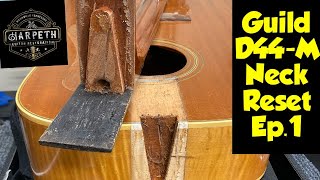Video thumbnail for Guild Neck Reset D44M ep.1 by Harpeth Guitar Restoration
