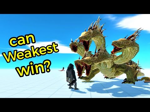 Weakest Unit team vs every second boss Arbs animal revolt battle simulator