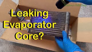 Helpful Information To Help Diagnose a Leaking Evaporator Core