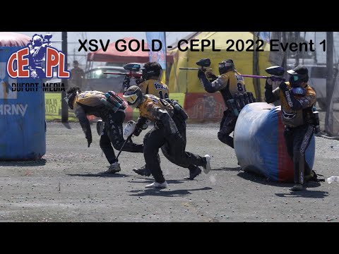 XSV GOLD D5 | CEPL 2022 Event 1 | Paintball Tournament Raw footage