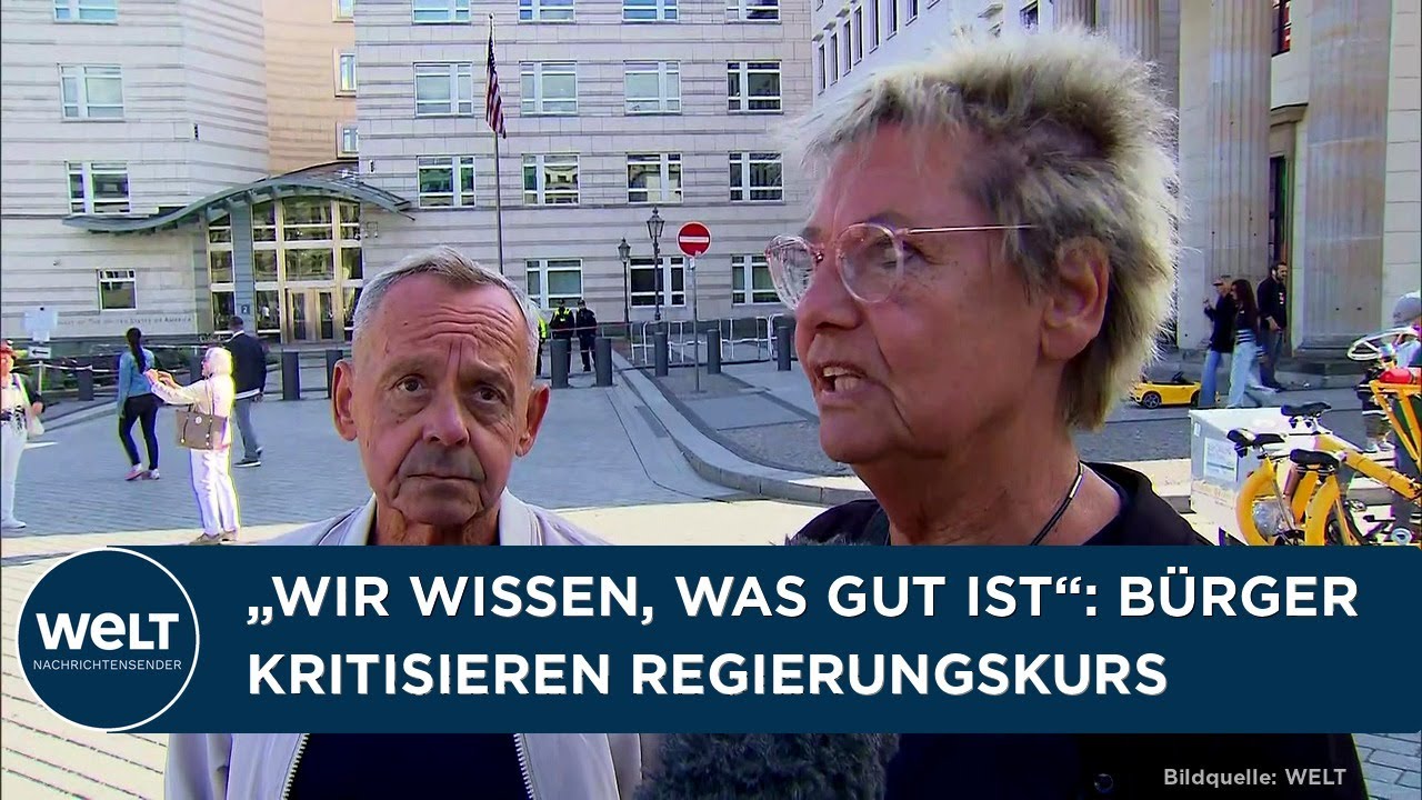IHRE STIMME: "Wir wissen, was gut ist!" Bürger über den Kurs von Friedrich Merz