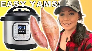 HOW TO MAKE SWEET POTATOES WITH YOUR INSTANT POT/ PRESSURE COOKER!