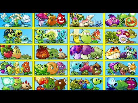 Random 20 Team Plants OLD & NEW vs All Zombies - Who Will Win? - PvZ 2 Battlez