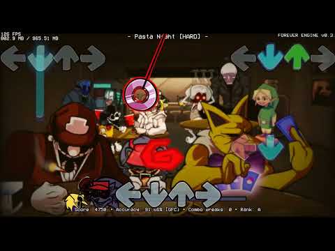 Playthrough FNF Vs. Hypno's Lullaby (Cancelled mod) - Pasta night song [Freeplay]