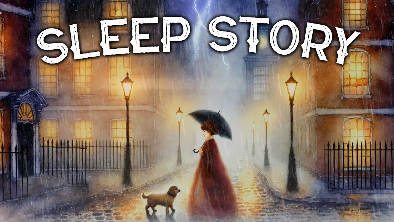 The Woman and her Dog: A Soothing Bedtime Story with Rain