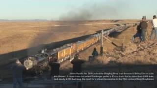 preview picture of video 'Ringling Bros. and Barnum & Bailey Circus train and Union Pacific 3985'