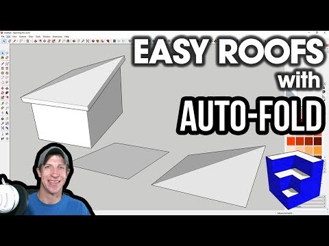 EASY ROOFS IN SKETCHUP with AutoFold