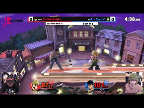 An Ewok\ (Luigi) vs Cocoabluntz (Ryu) -  Winners Round 3  - Cornerstone #13