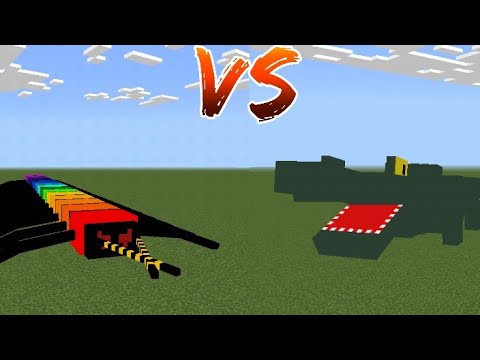 Rainbow Centipede Vs Cragadile - Minecraft Mob Battle