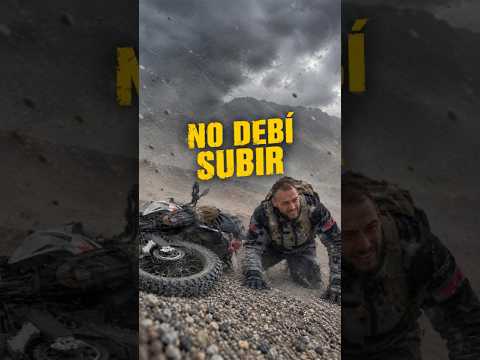 Tormenta de arena en medio de la nada. El viento me tira y no puedo seguir #tormenta #motovlog