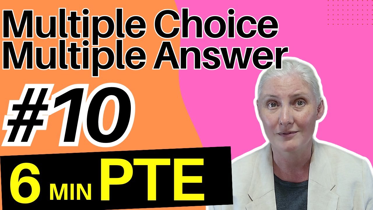 PTE Multiple Choice Multiple Answer | Answer it FAST!