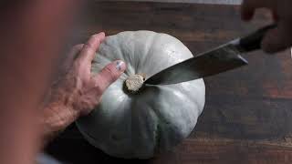 CUTTING A PUMPKIN |  Easy Method | Chef's Technique