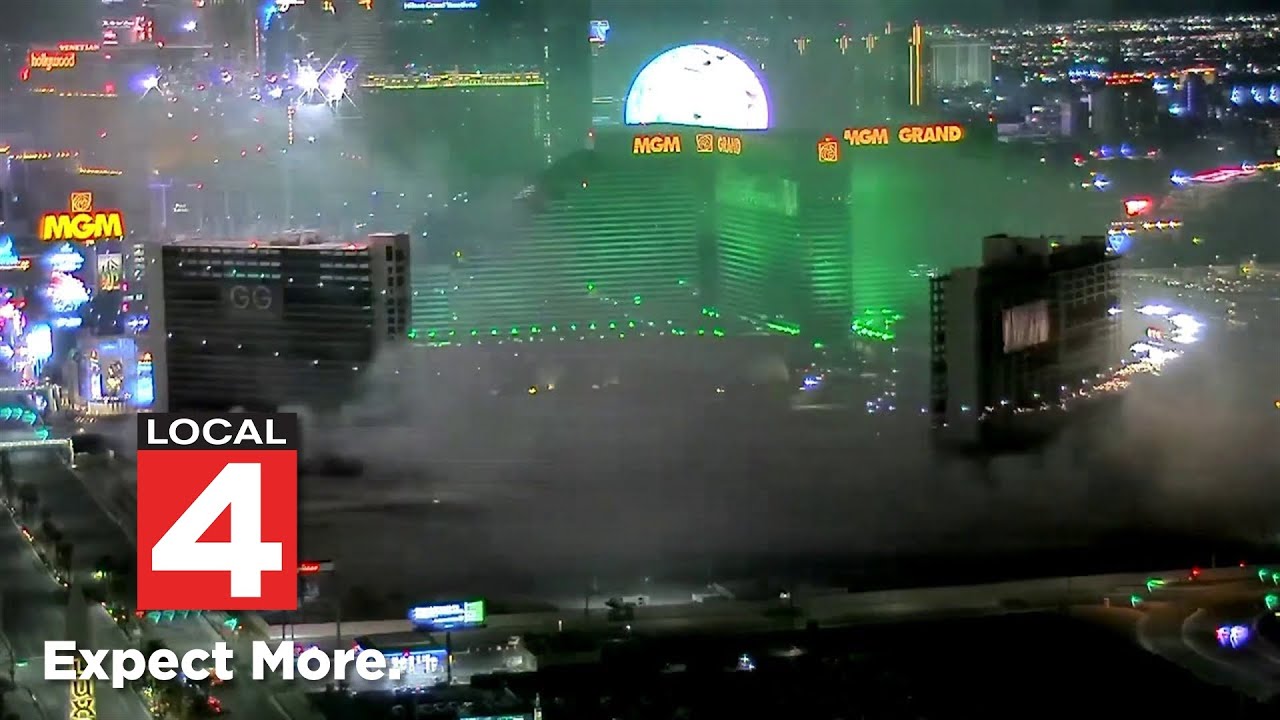 Watch replay: Historic Las Vegas hotel imploded
