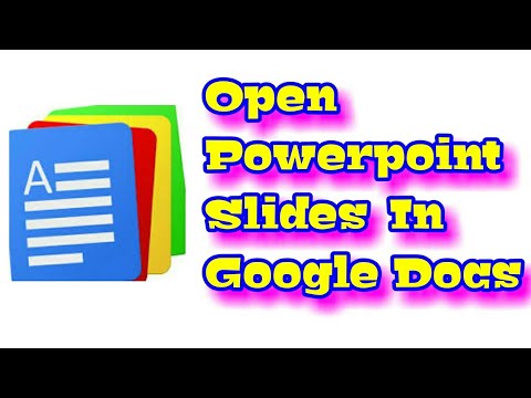 How To Open Power Point Slides In Google Docs From PC