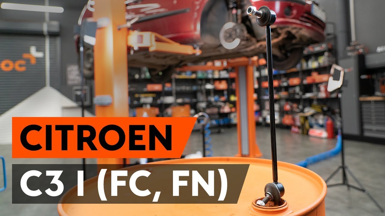 Comment changer : biellette de barre stabilisatrice avant sur Citroen C3 1 - Guide de remplacement