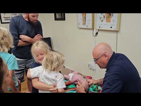 Chiropractic care with a newborn baby, video thumbnail