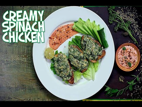 How to make creamy Spinach Chicken recipe | By Tastemate