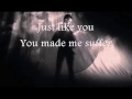 AFI - I Hope You Suffer (Lyrics on screen)